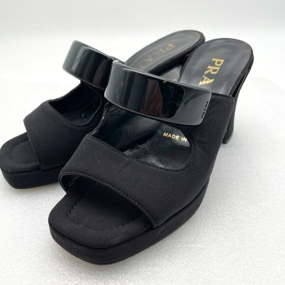 Prada Women's heel sandals size 5.5 - Picture 1 of 9